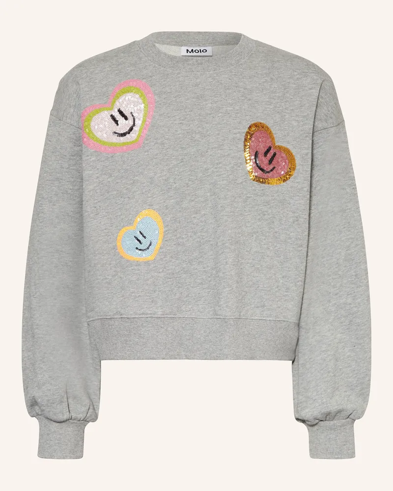Molo Sweatshirt MIKI mit Pailletten Grau