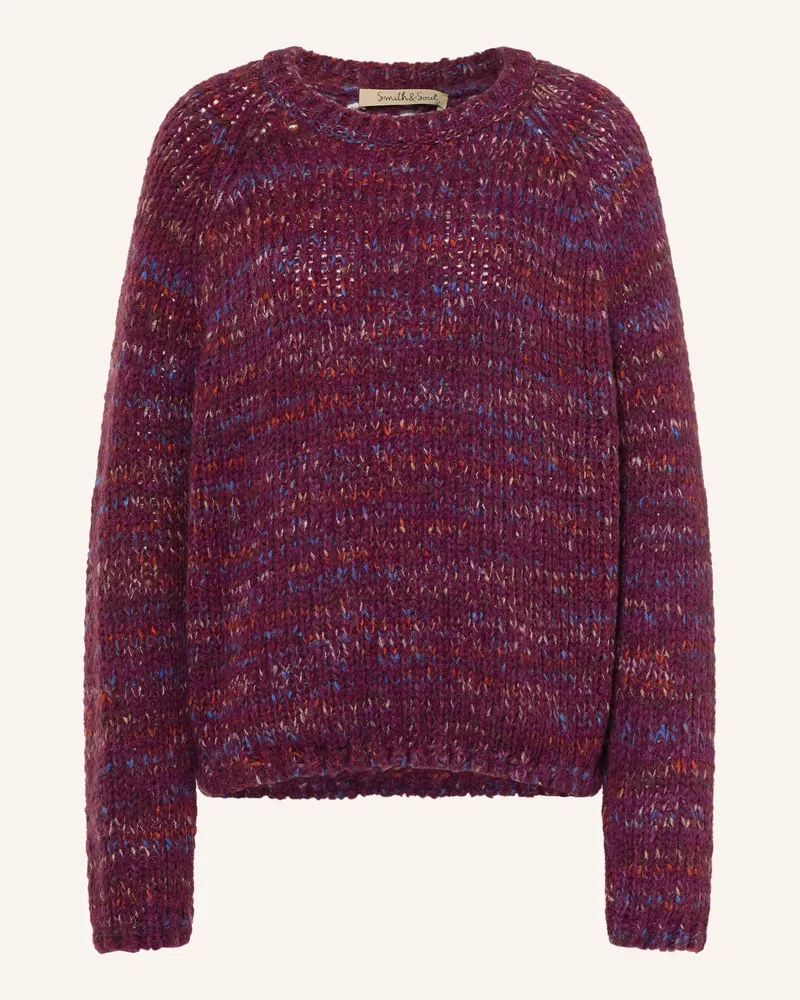 Smith & Soul Pullover lila Dunkelrot