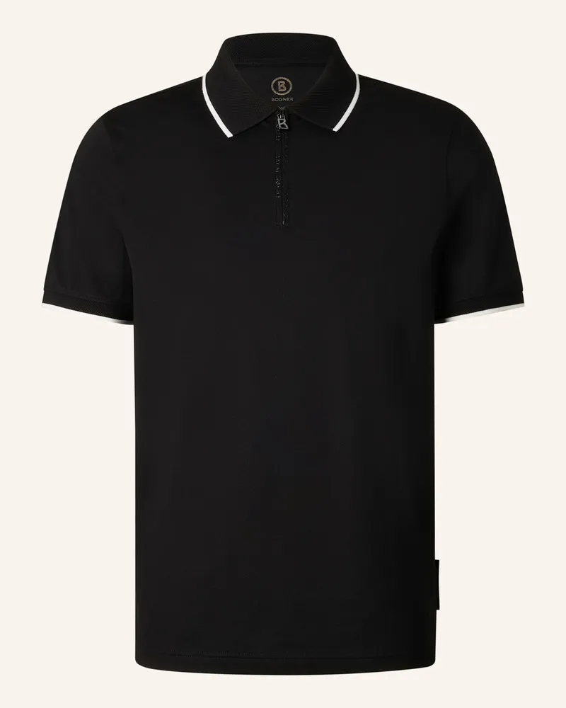 Bogner Piqué-Poloshirt Timo Regular Fit schwarz Schwarz