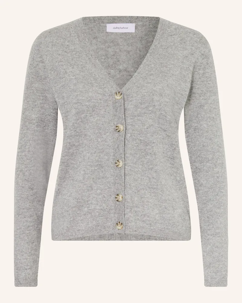 Darling Harbour Strickjacke Aus Cashmere grau Grey