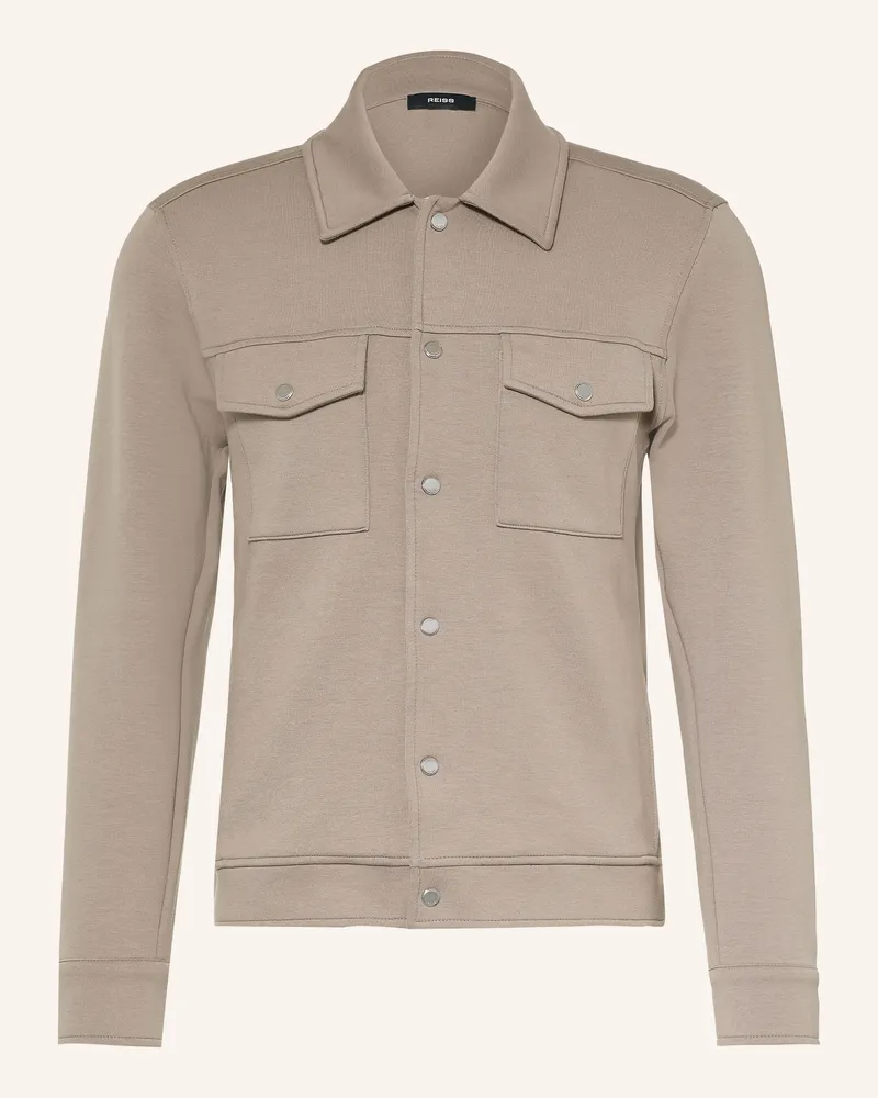 Reiss Overshirt Thom braun Taupe