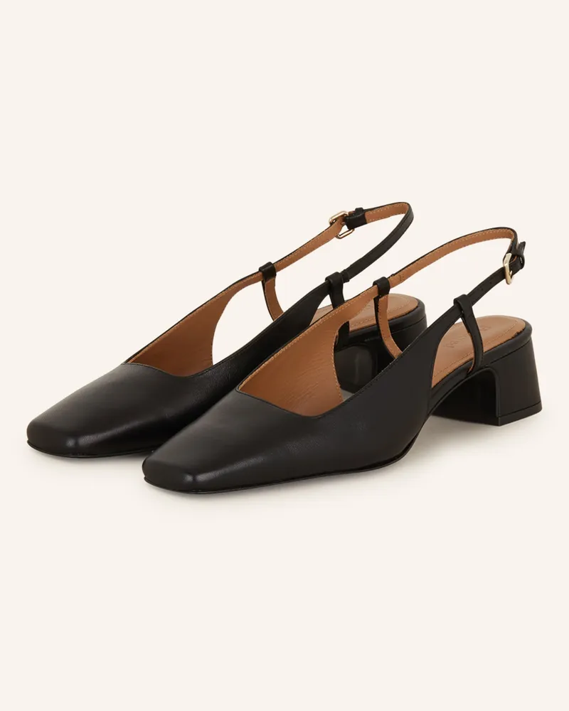 Flattered Slingpumps ELIN Schwarz