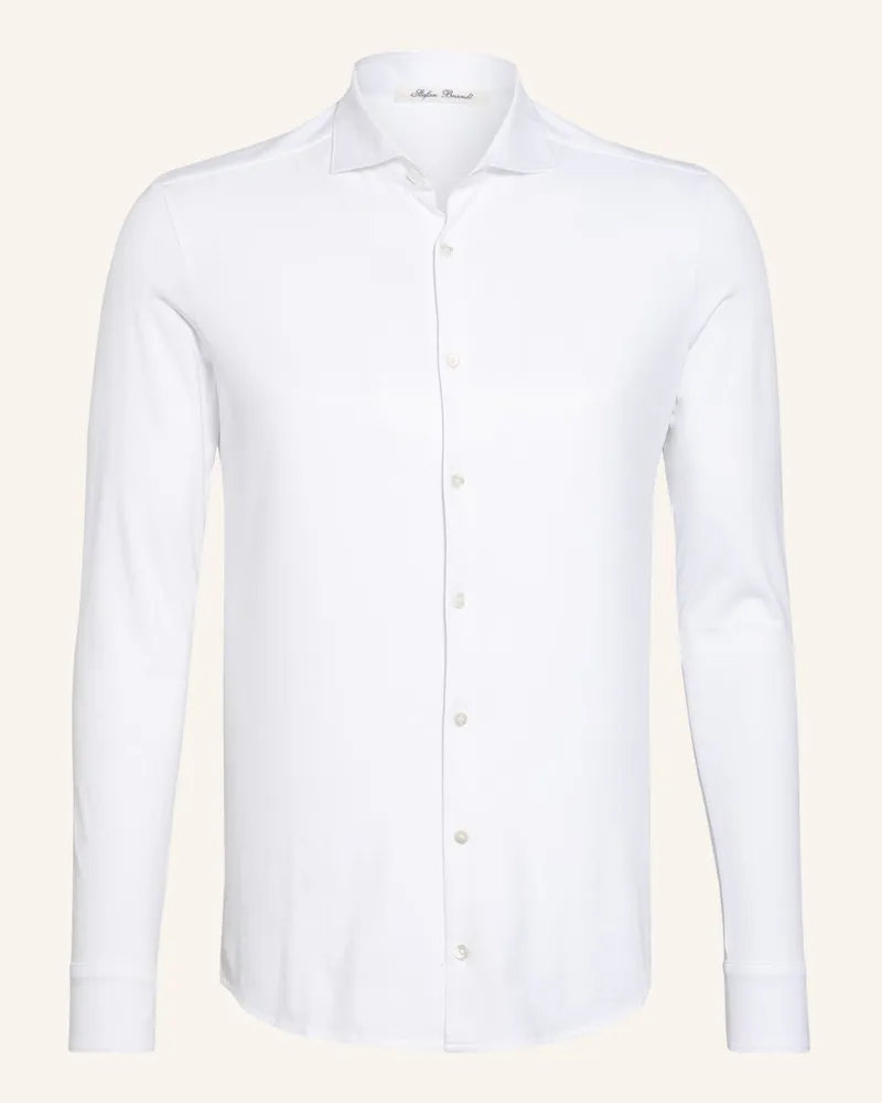 Stefan Brandt Jerseyhemd OTIS Slim Fit Weiss