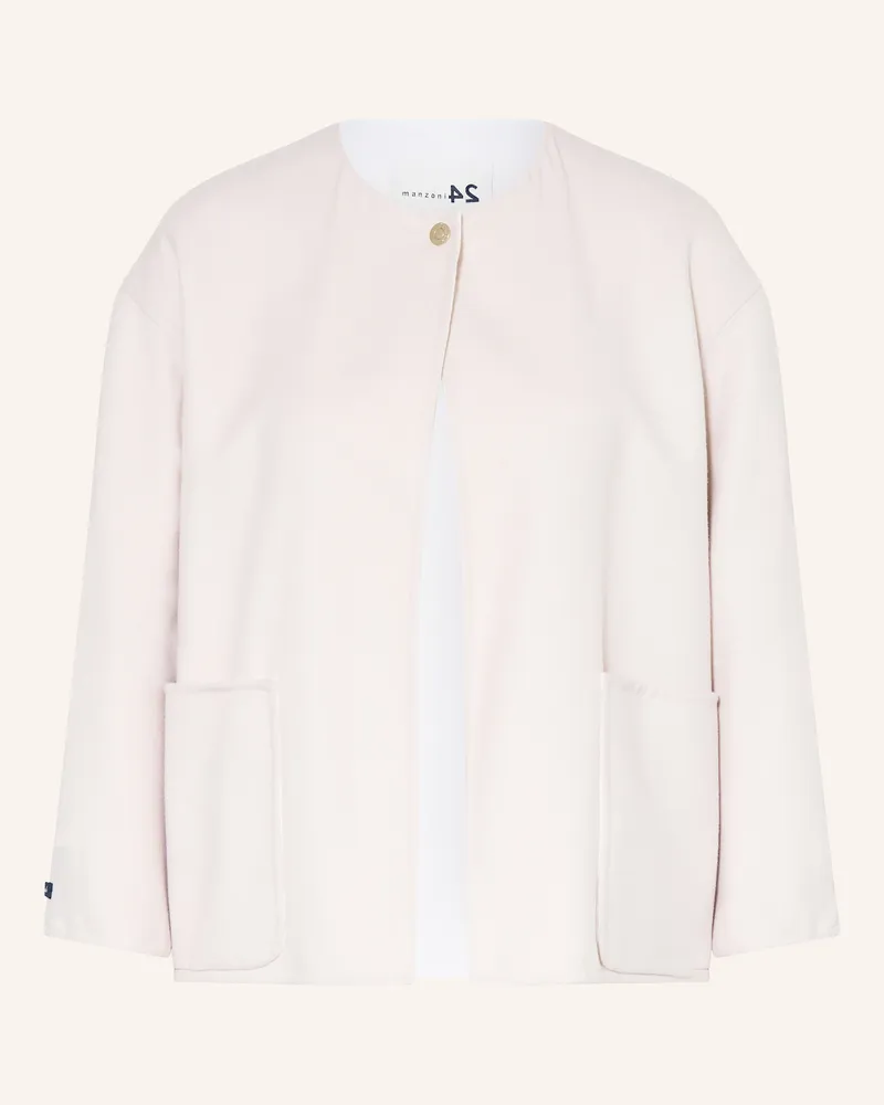 Manzoni 24 Kastenjacke mit 3/4-Arm Hellrosa