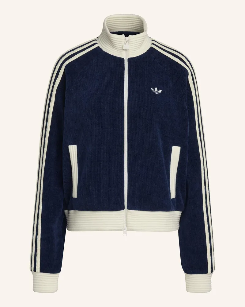 adidas ADIDAS ORIGINALS VELOUR KNIT TRACK TOP Blau