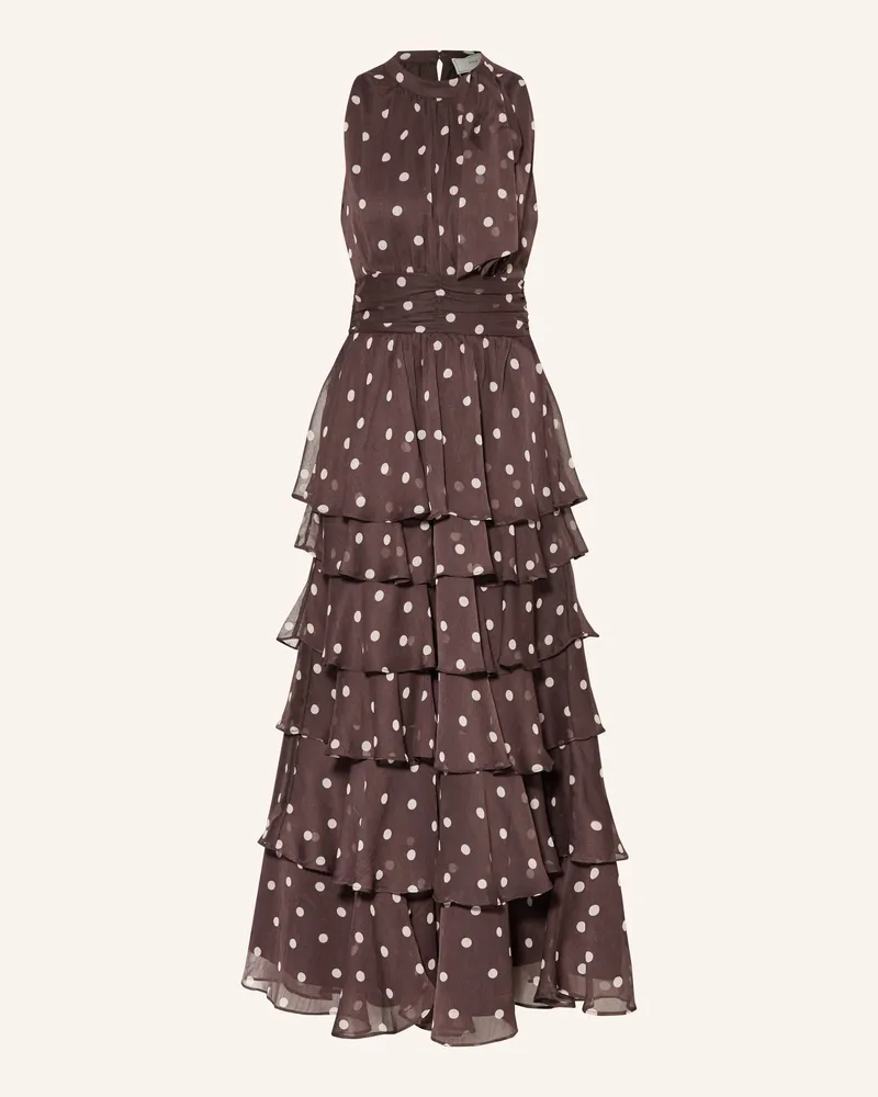 Neo Noir Schluppenkleid Marli braun Dunkelbraun