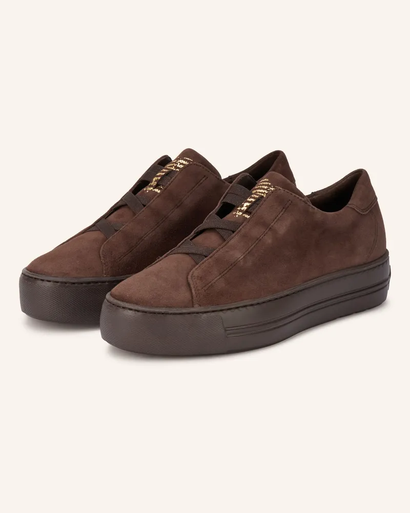 paul green Sneaker braun Dunkelbraun