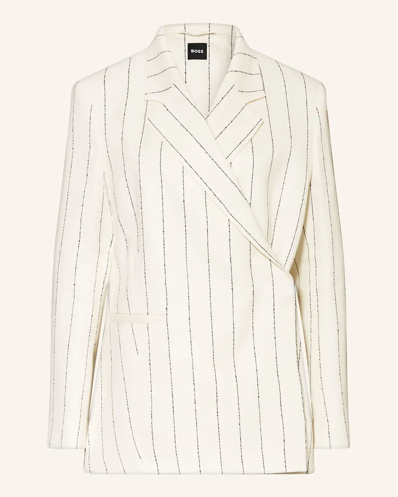 HUGO BOSS Blazer JANKA mit Leinen Ecru
