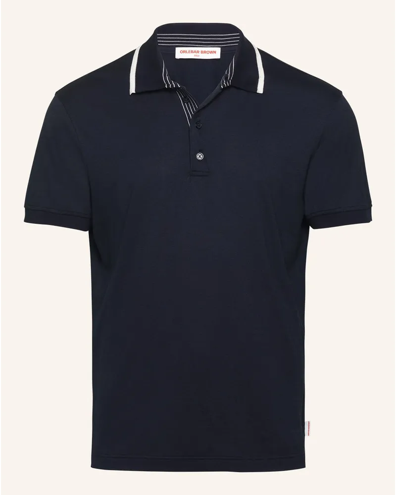 Orlebar Brown Poloshirt FELIX LINEN PIQUE Blau