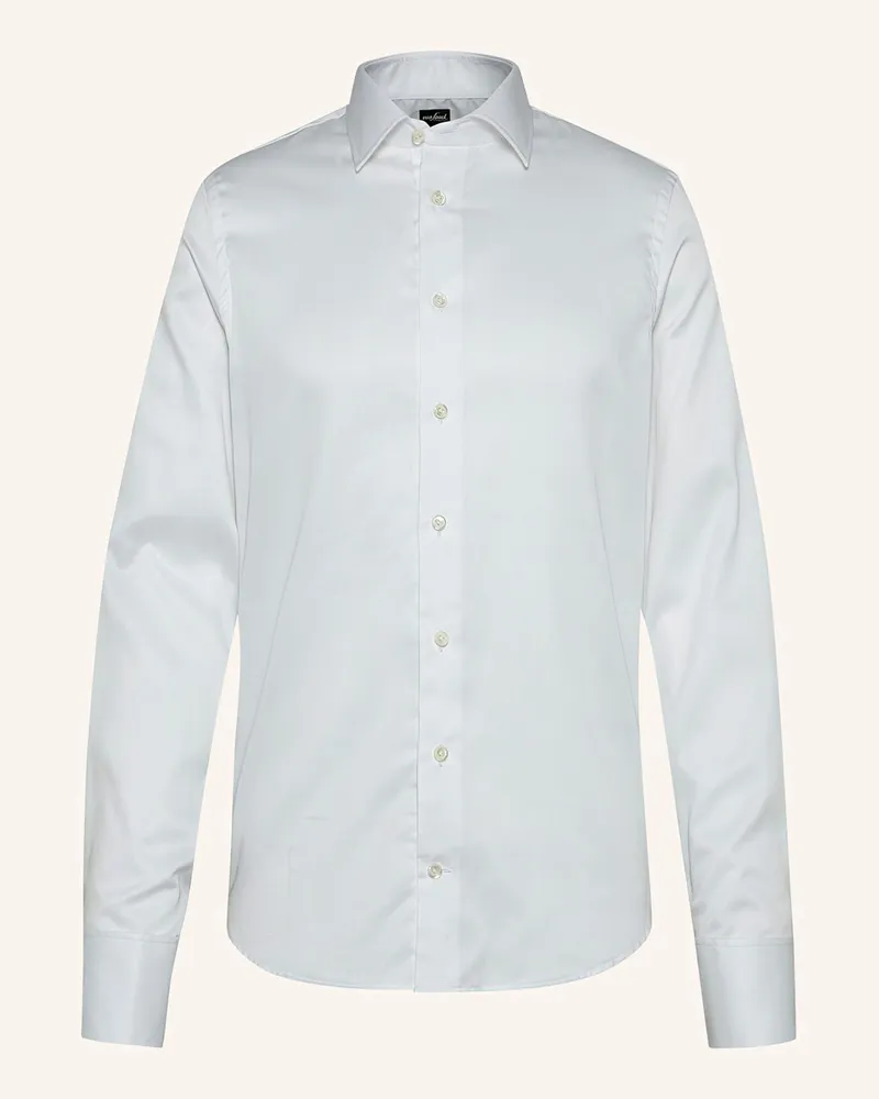 van Laack Hemd Slim Fit Langer Ärmel Kentkragen Weiss