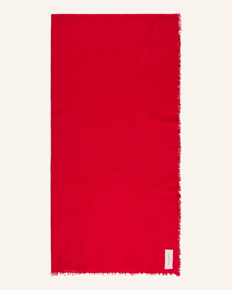 Puschoen Cashmere-Schal rot Rot