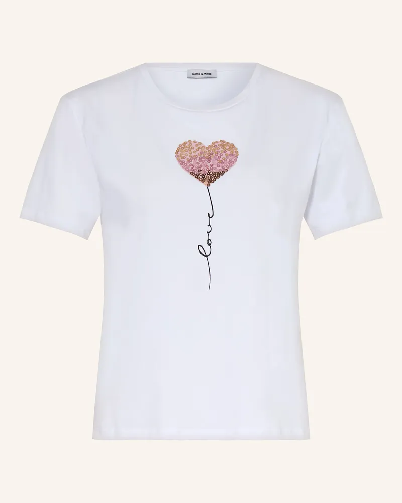 More & More T-Shirt mit Pailletten 0010