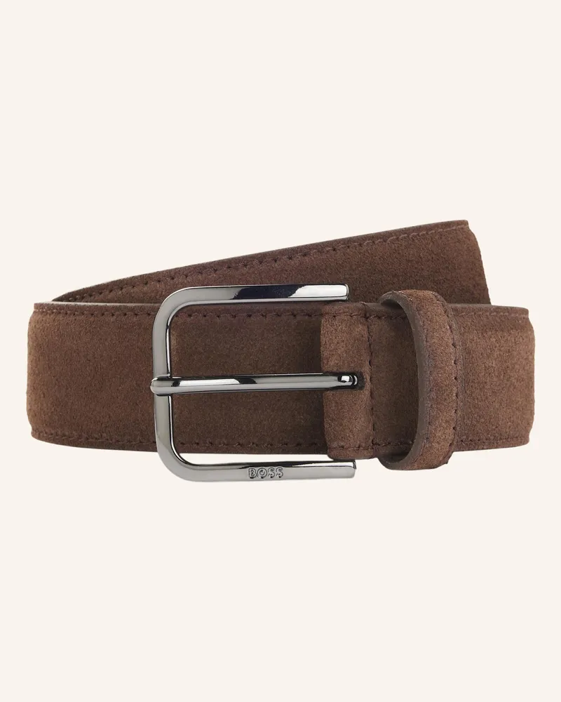 HUGO BOSS Business Gürtel Madison-B1_Sdgm_Sz35 braun Dunkelbraun