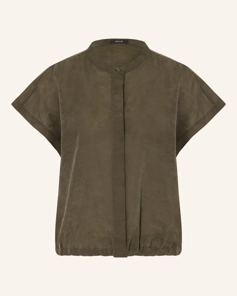 OPUS Bluse Fadell gruen Khaki