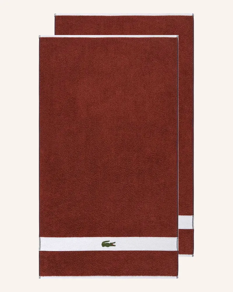 Lacoste Handtuch LCASUAL Braun