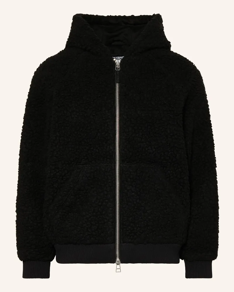 WRSTBHVR Oversized-Jacke Hayal Aus Teddyfell schwarz Schwarz