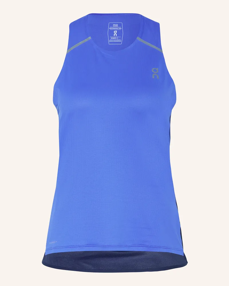 ON Lauftop PERFORMANCE TANK Blau