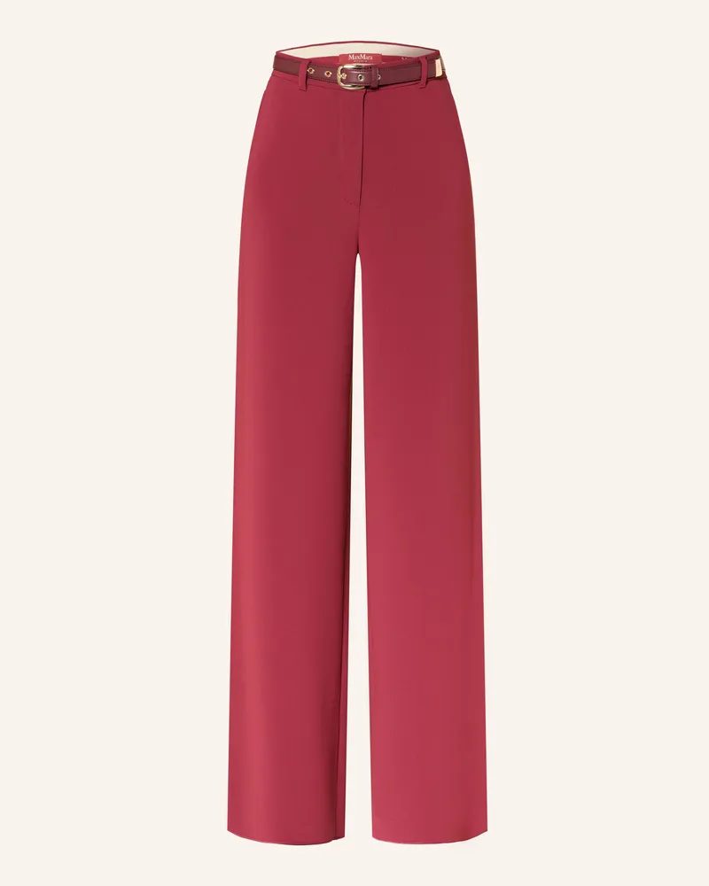 Max Mara Marlenehose Amico rot Dunkelrot