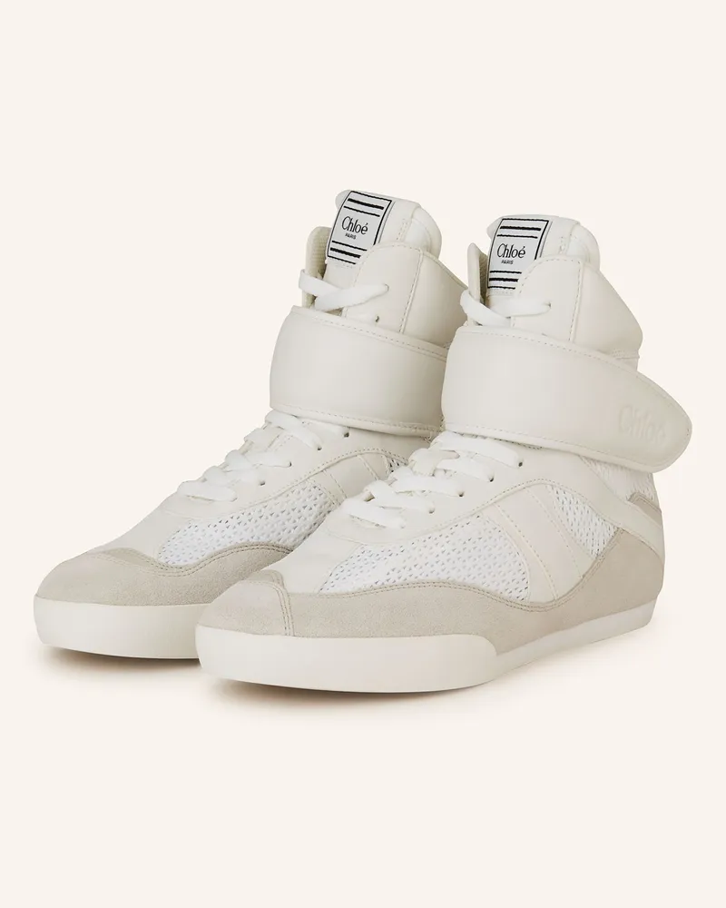 Chloé Hightop-Sneaker Kick weiss 20s