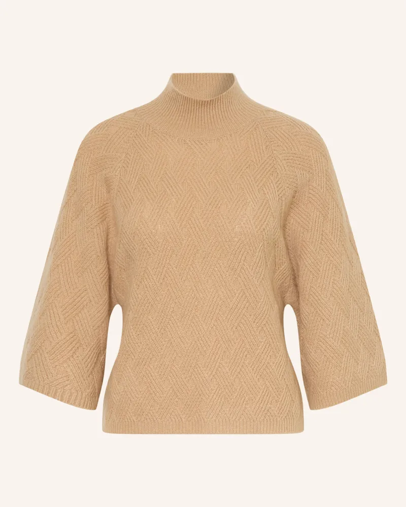 Luisa Cerano Pullover Mit 3/4-Arm braun Beige