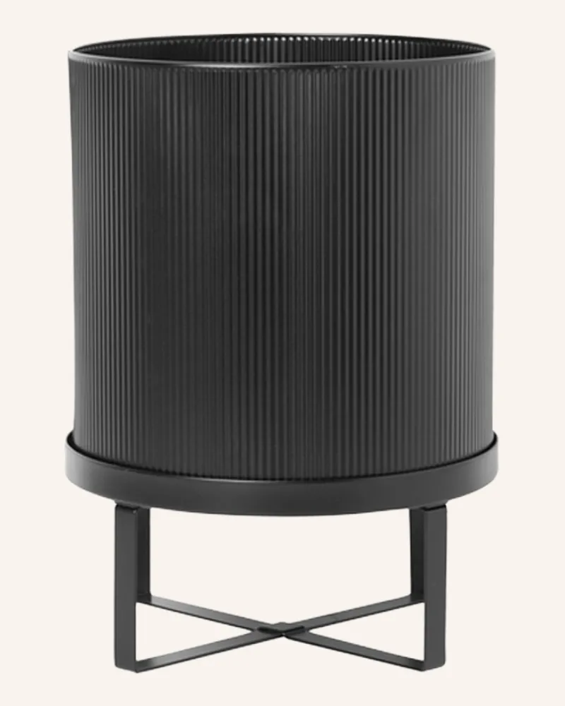 ferm LIVING Blumentopf Bau Large schwarz Schwarz