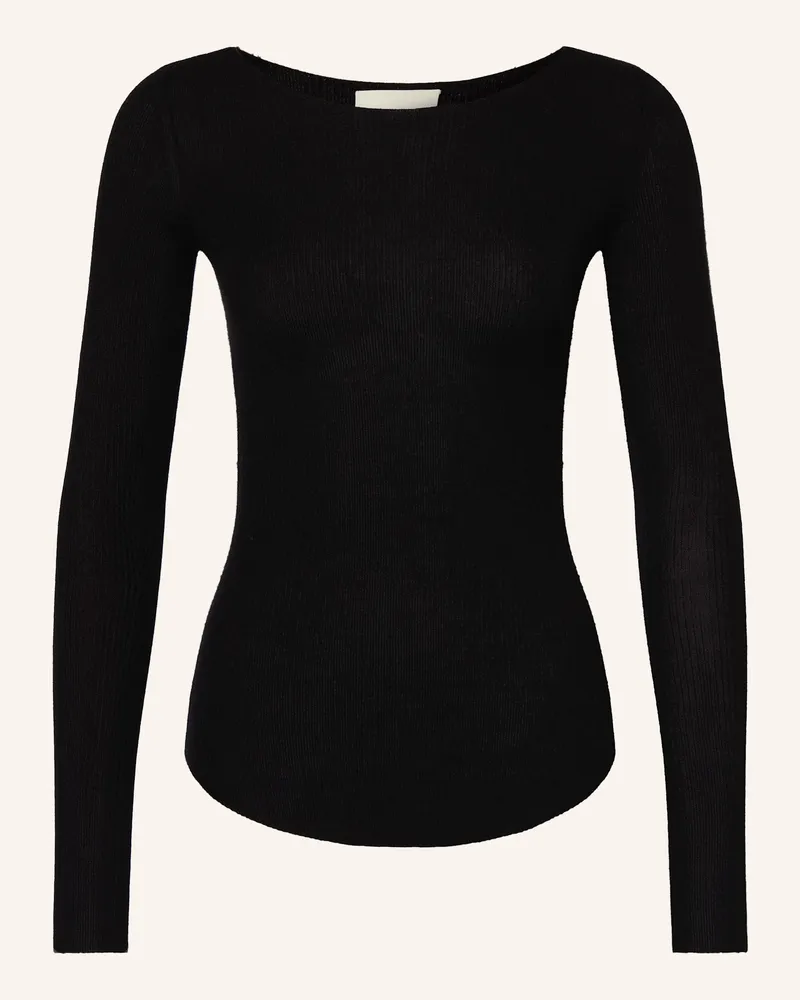 Isabel Marant Cashmere-Pullover IZZIE mit Seide Schwarz