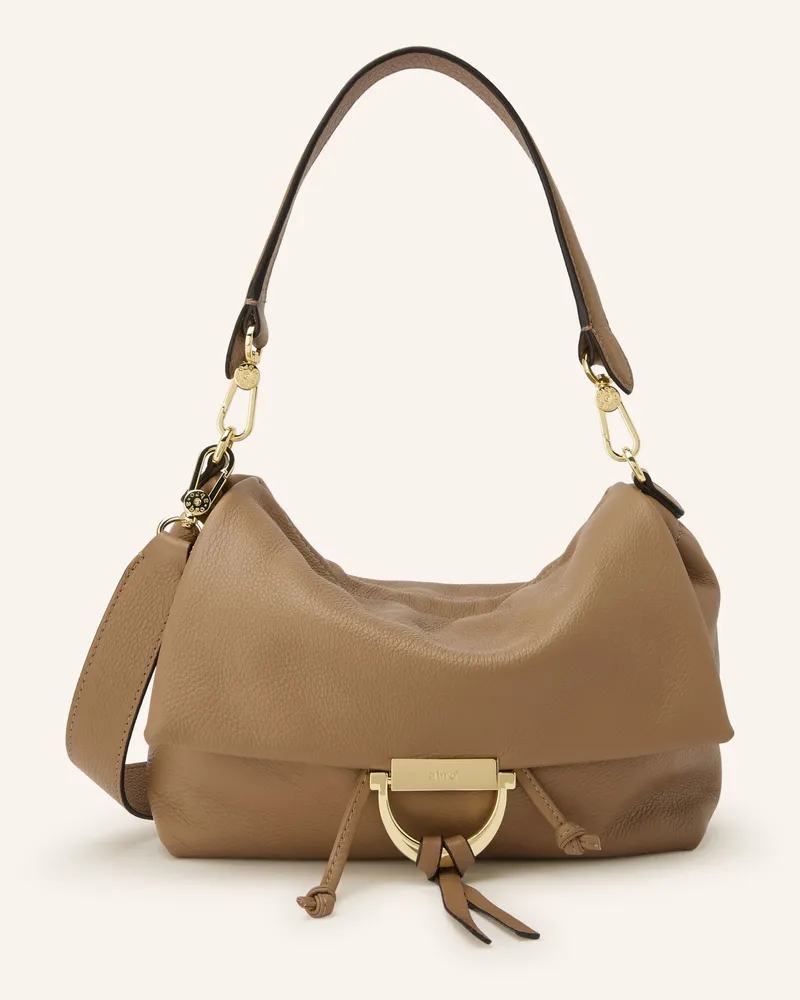 Abro Schultertasche Temi Medium braun Camel