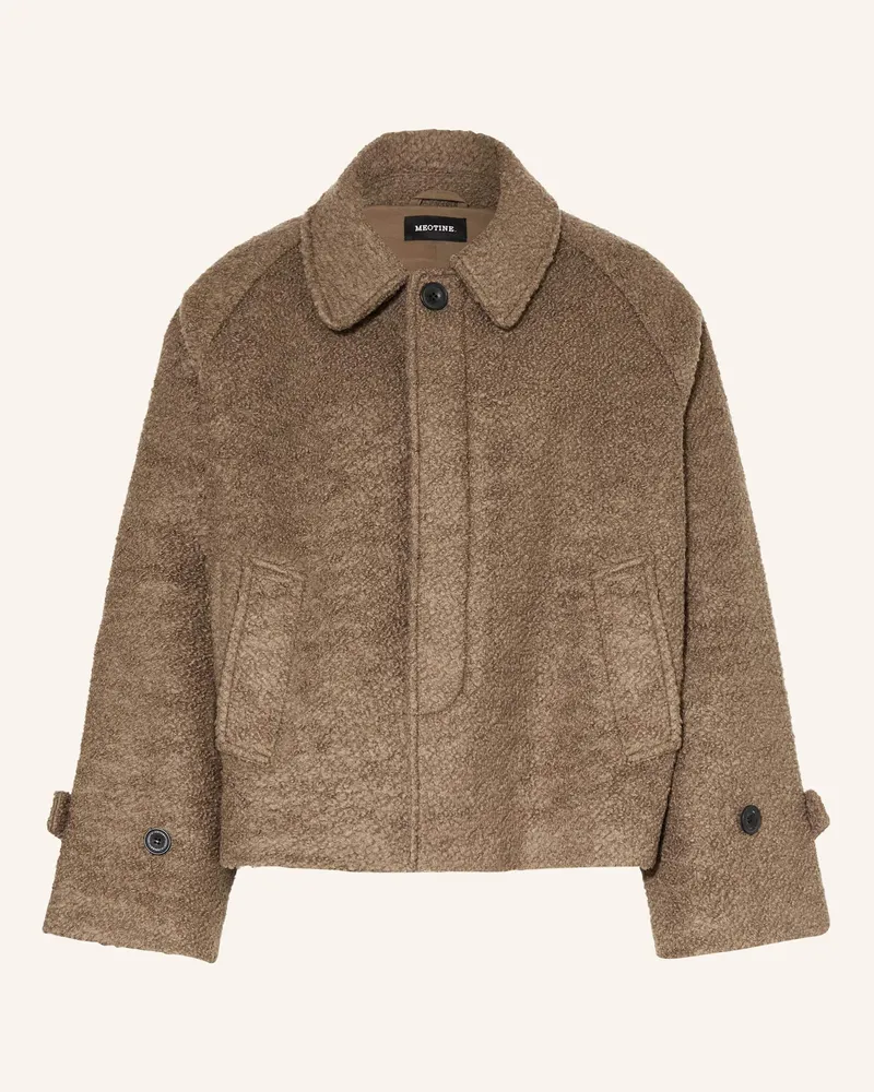 MEOTINE Bouclé-Jacke GIA Braun