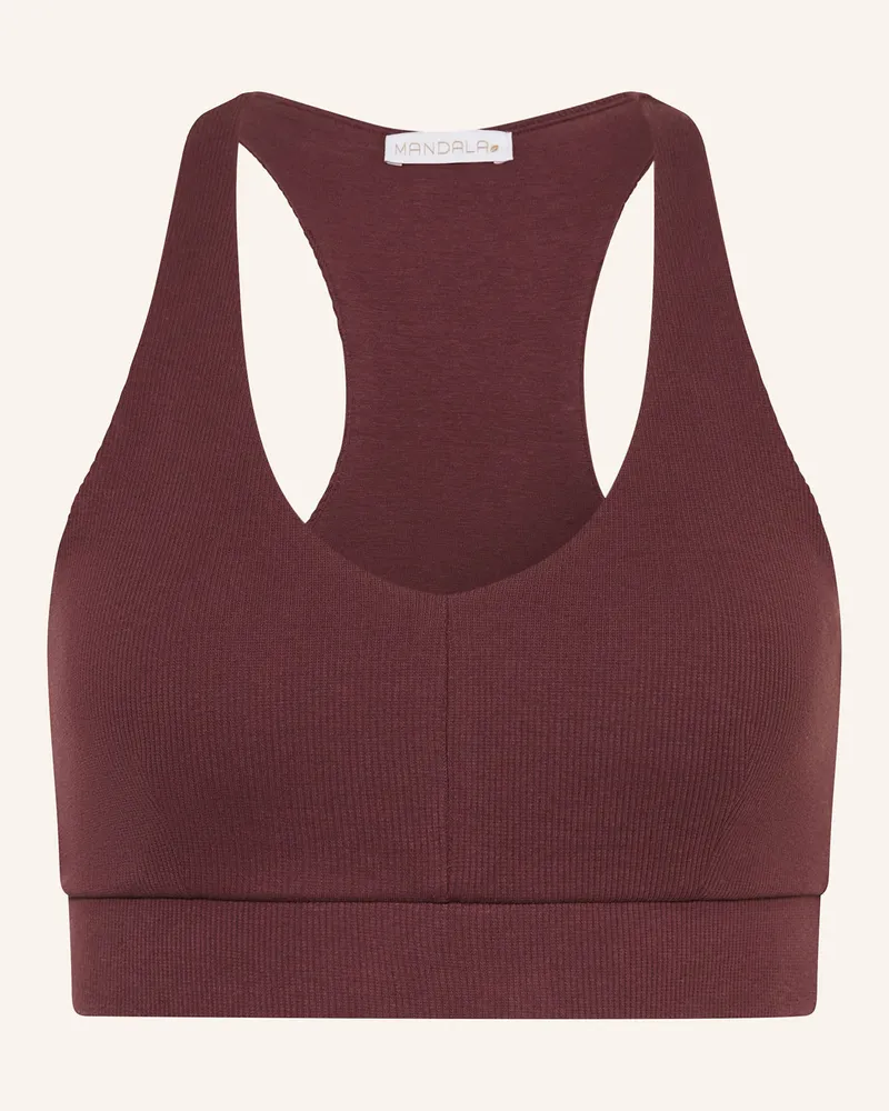 Mandala Sport-BH RIB BRA 2.0 Dunkelrot