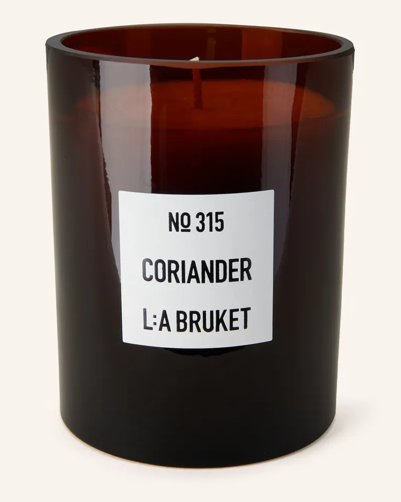 L:A Bruket Duftkerze CORIANDER Braun
