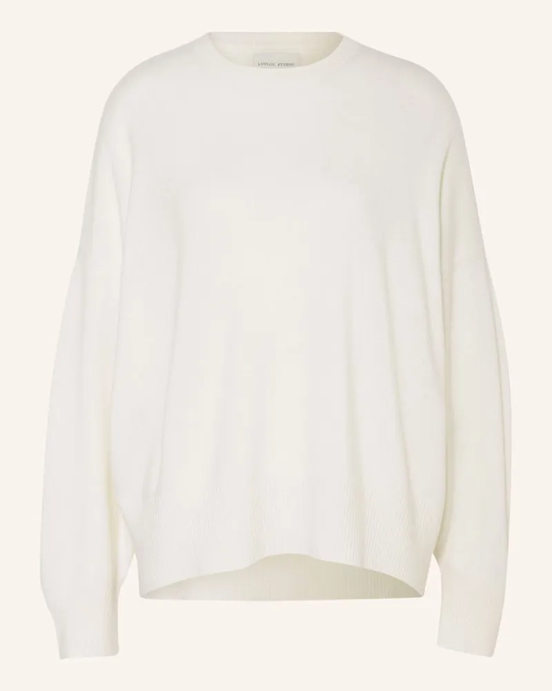 Loulou Studio Cashmere-Pullover ANAA Weiss