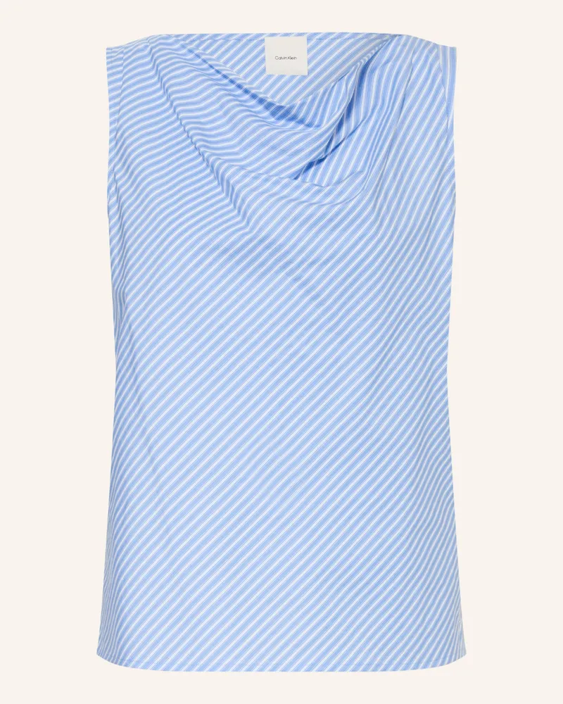 Calvin Klein Blusentop blau Hellblau