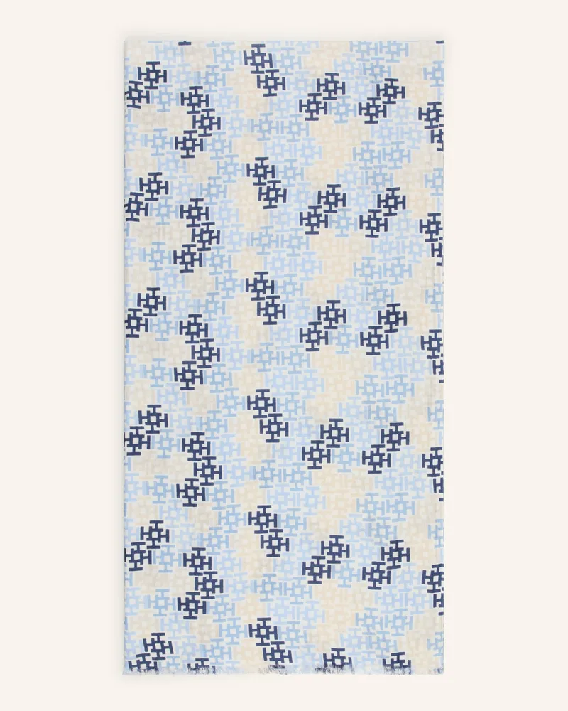 hemisphere Cashmere-Schal mit Seide Blau