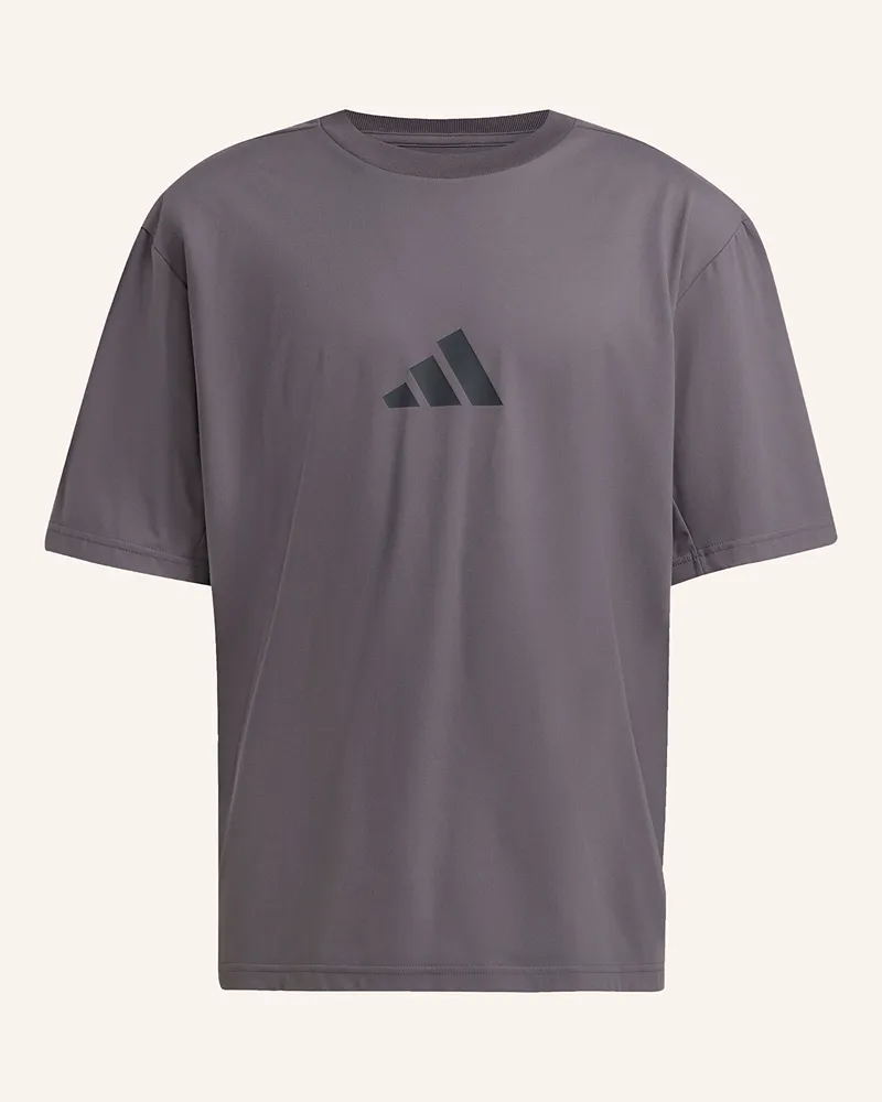adidas T-Shirt Z.N.E. Loose Fit grau Taupe