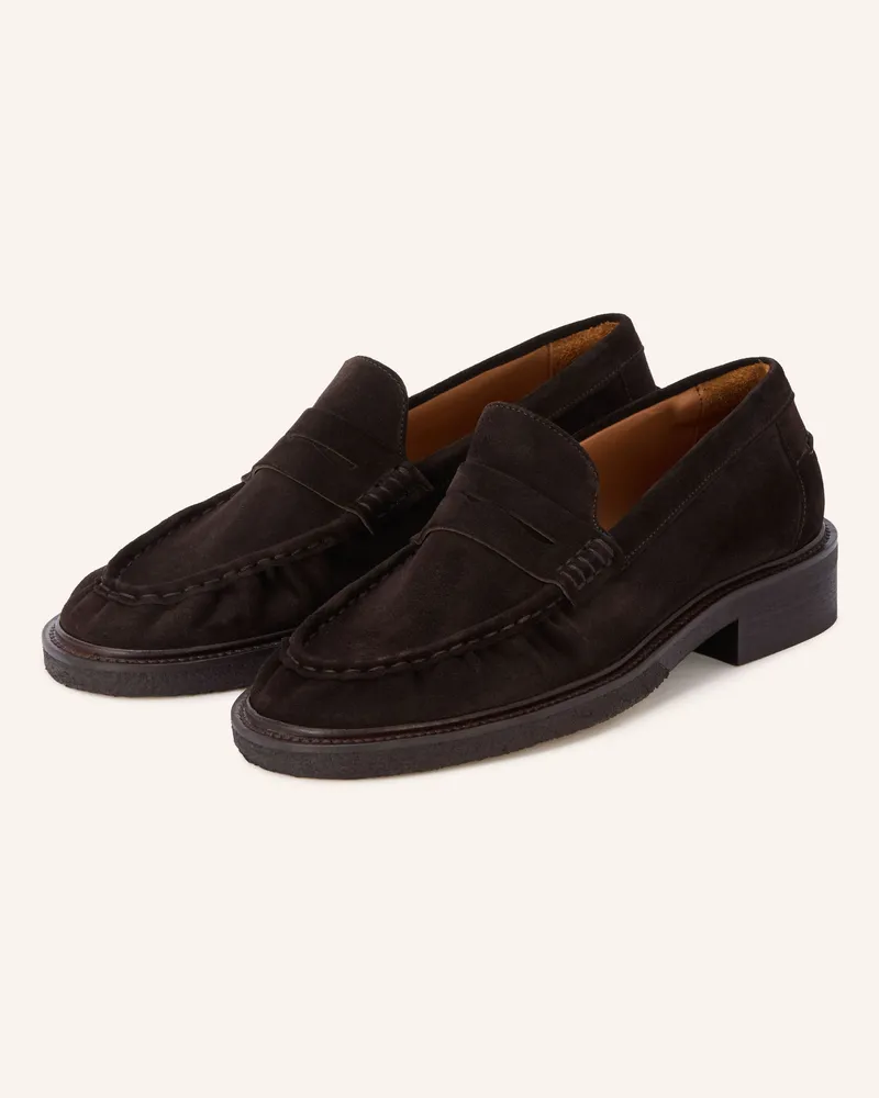 Billi Bi Penny-Loafer schwarz Dunkelbraun