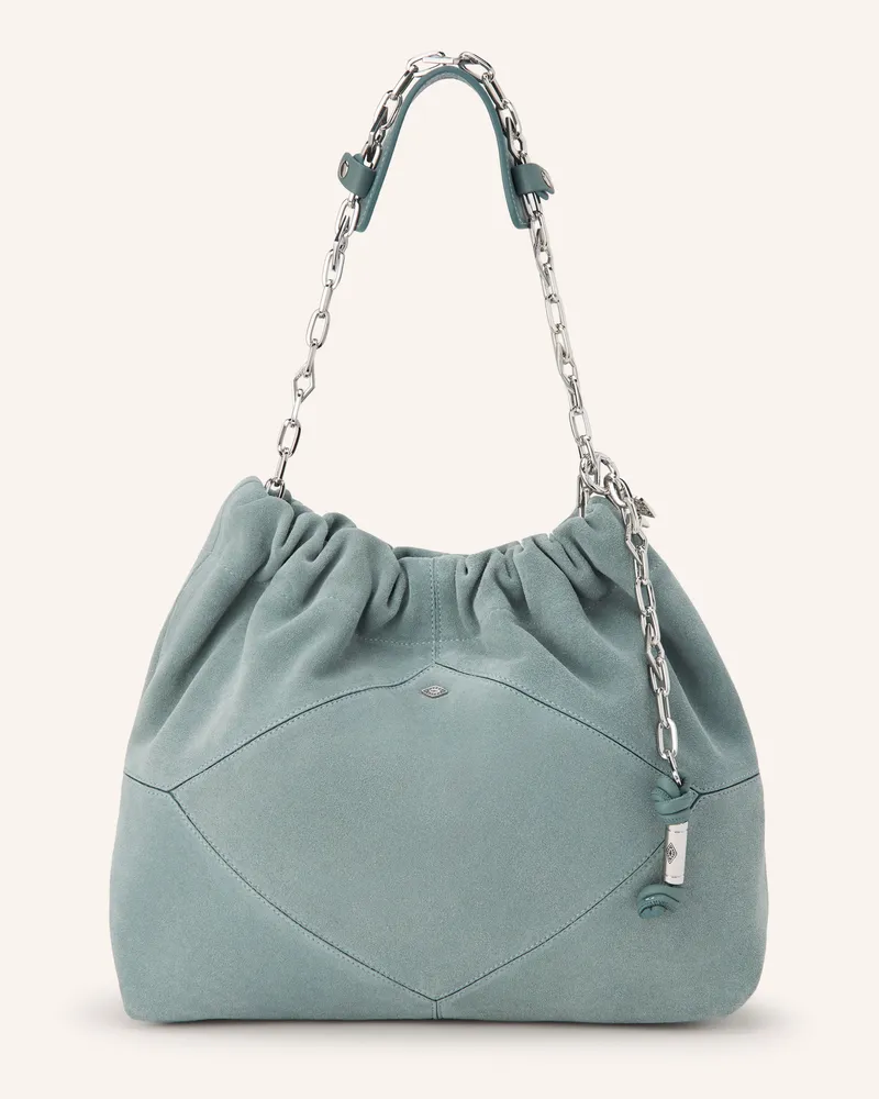 ba&sh Schultertasche June Medium blau Blaugrau