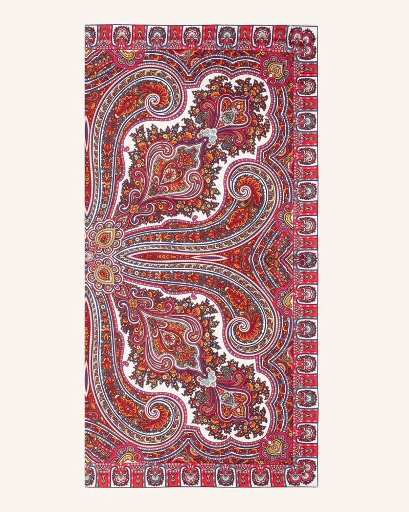 Roeckl Seidentuch Paisley Star weiss Weiss