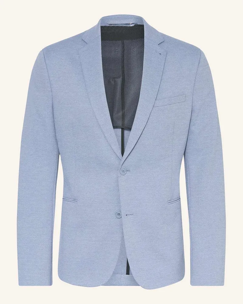 Drykorn Anzugsakko HORLEY Extra Slim Fit aus Piqué Blau