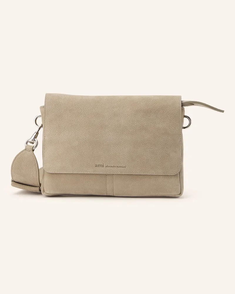 AMI Paris Umhängetasche beige Taupe