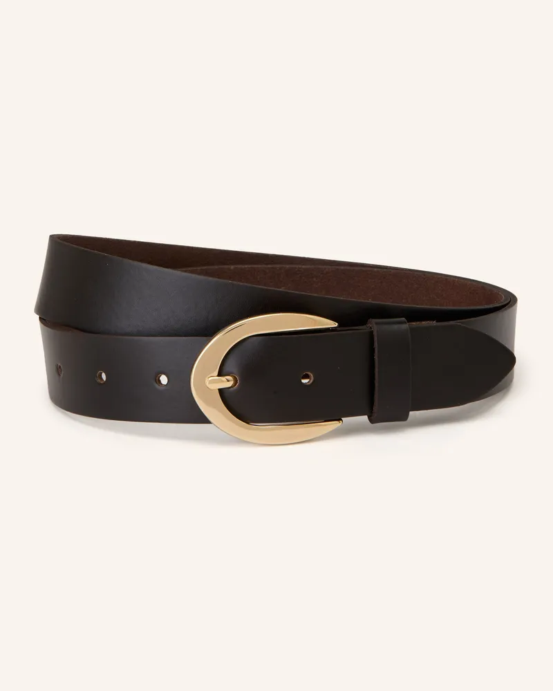 Vanzetti Ledergürtel braun Dunkelbraun