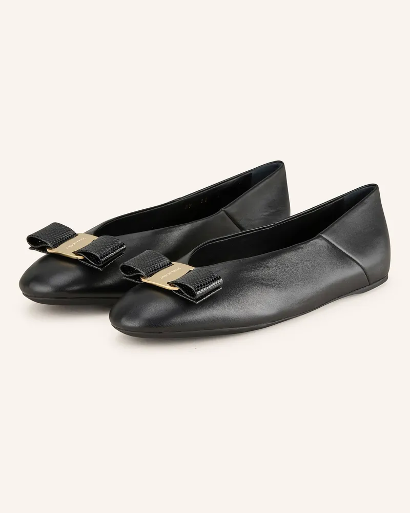 Ferragamo Ballerinas Vanna schwarz Schwarz