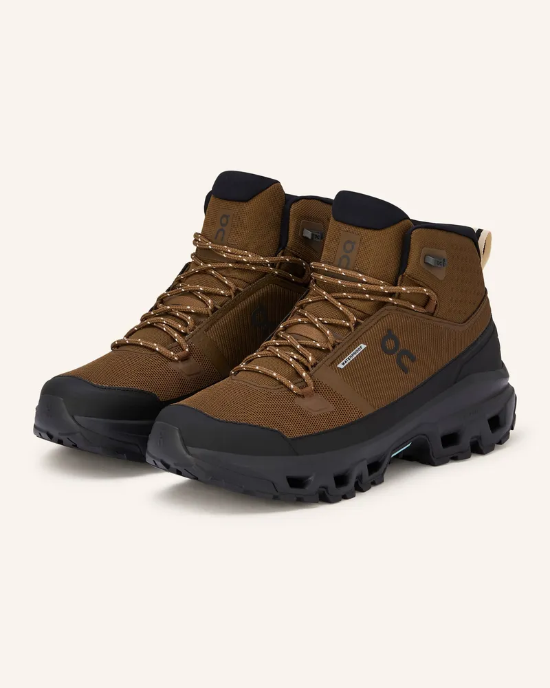 ON Wanderschuhe Cloudrock Mid Wp braun Braun