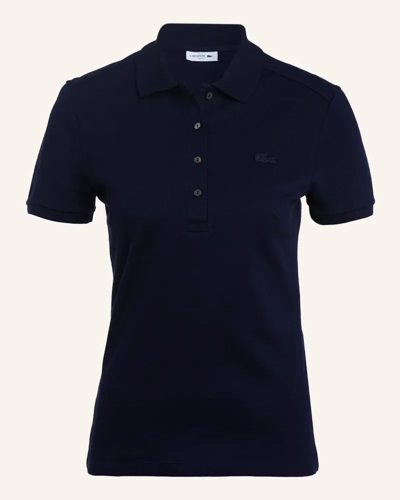 Lacoste Piqué-Poloshirt Slim Fit Blau