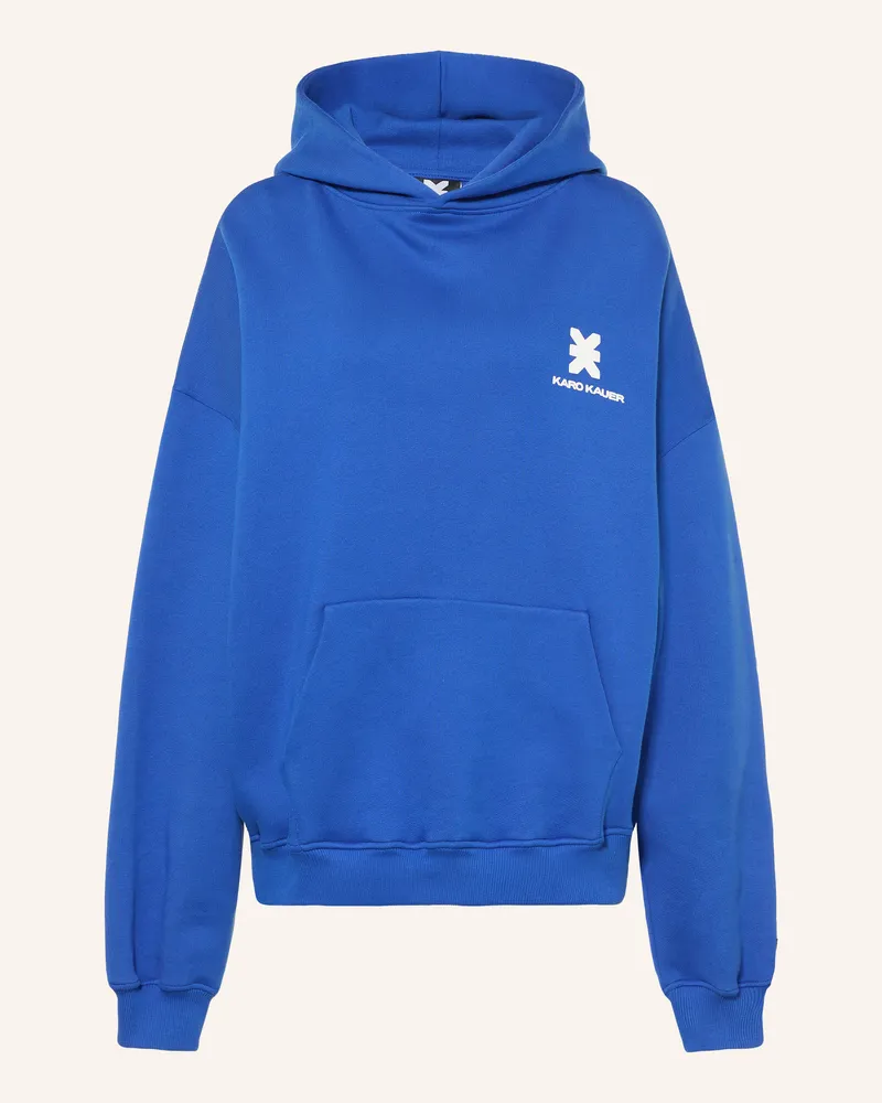 Karo Kauer Oversized-Hoodie braun Blau