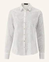 van Laack Bluse Modern Fit Langer Ärmel Hemdblusenkragen Weiss