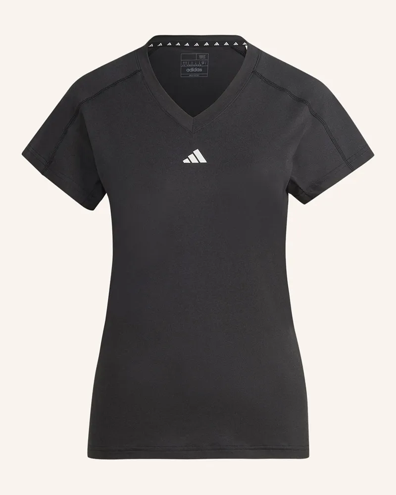 adidas T-Shirt Aeroready Workout Essential V-Neck schwarz Schwarz