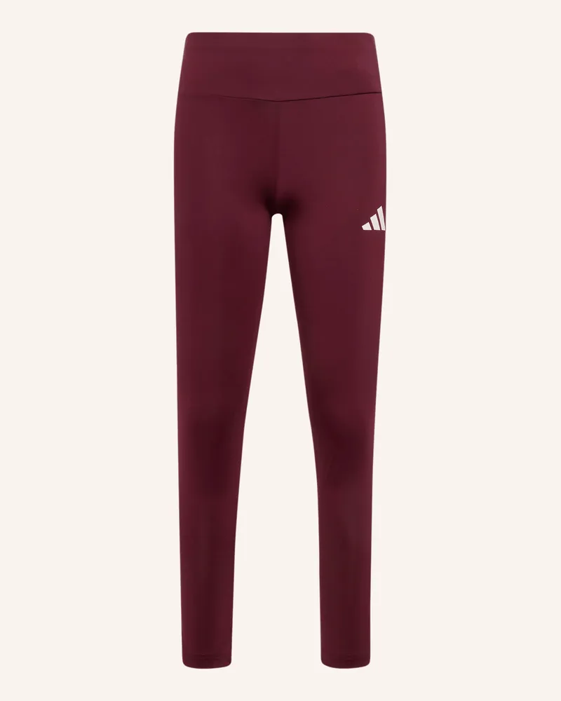 adidas Leggings rot Dunkelrot