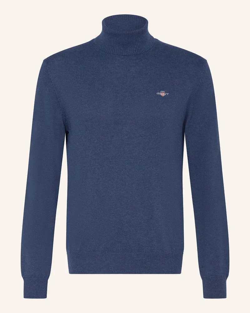 Gant Rollkragenpullover Dunkelblau