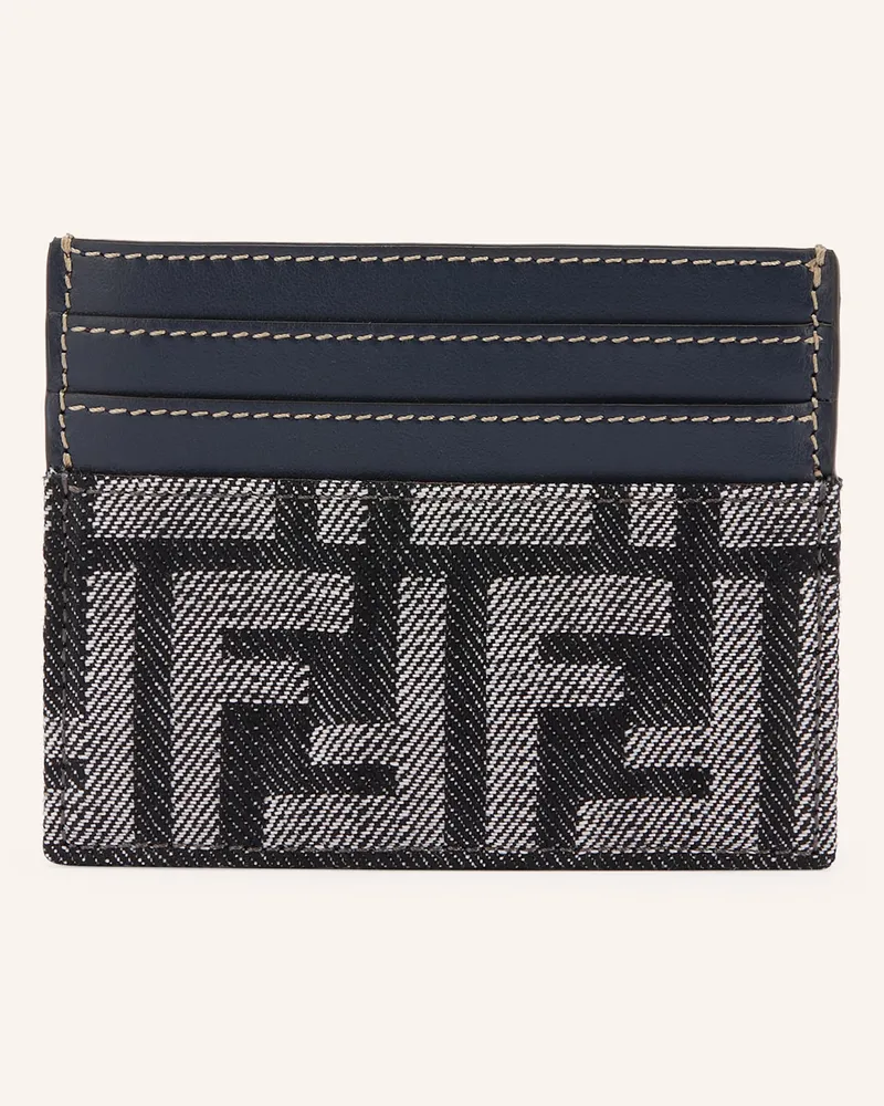 Fendi Kartenetui Baguette blau Dunkelblau