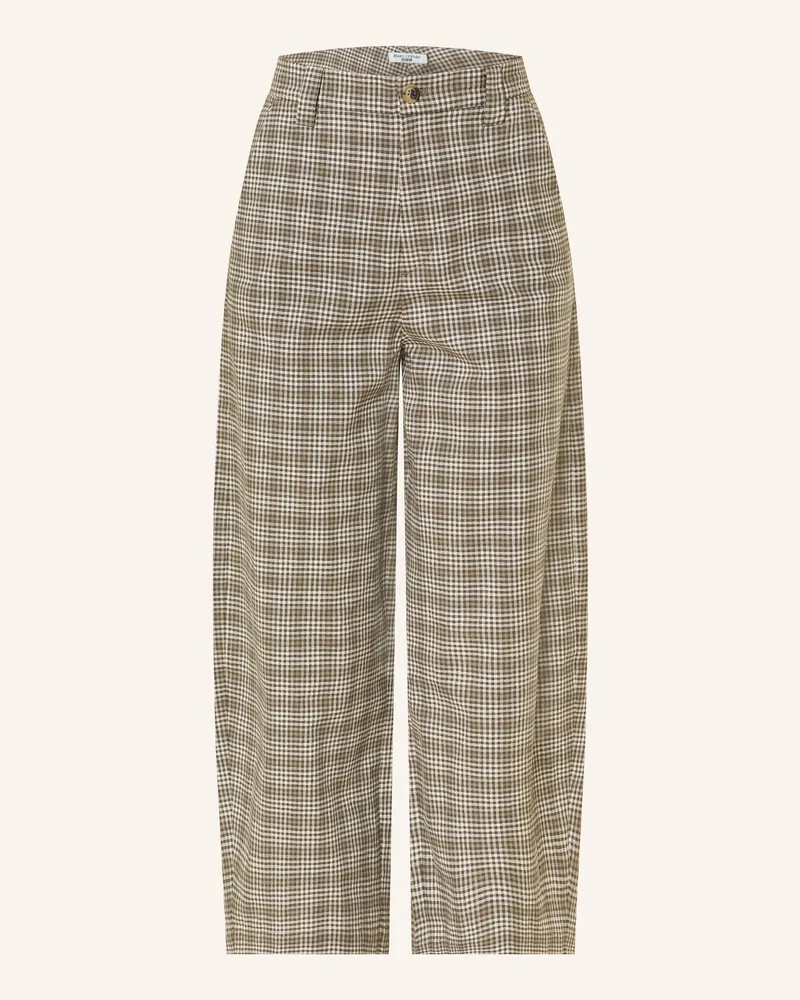 Marc O'Polo Culotte braun Oliv